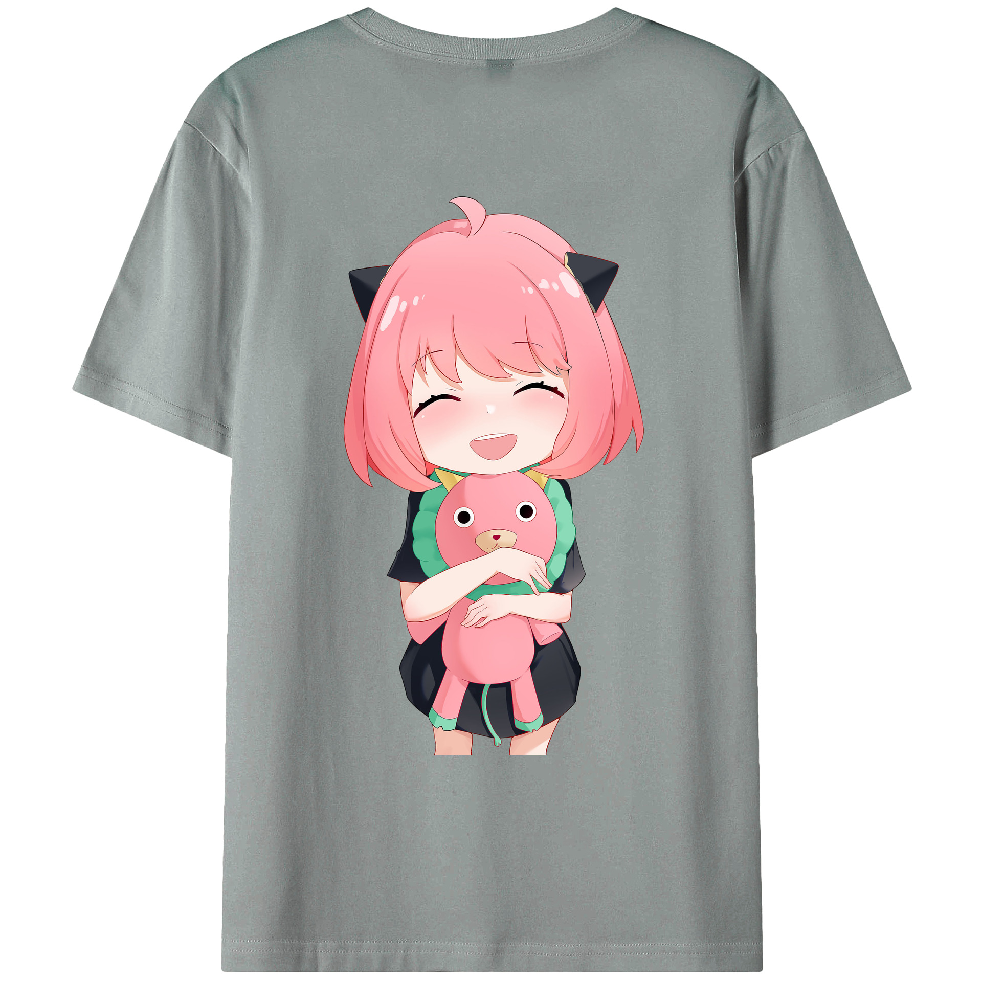 （画像用） SPY×FAMILY间谍家家酒 綿100％ メンズ半袖Tシャツ（バックプリント） 通気性